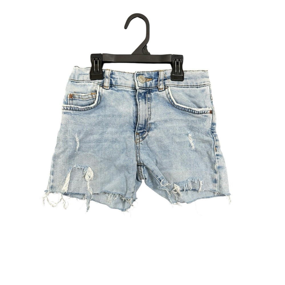 ZARA DENIM FOR GIRLS DISTRESSED JEAN CUT OFF SHORTS SIZE 9‎ KIDS